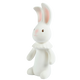 White rabbit figurine on a white background