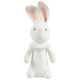 White rabbit toy on a white background