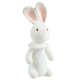 White rabbit figurine on a white background