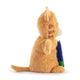 Plush cat toy with a white background